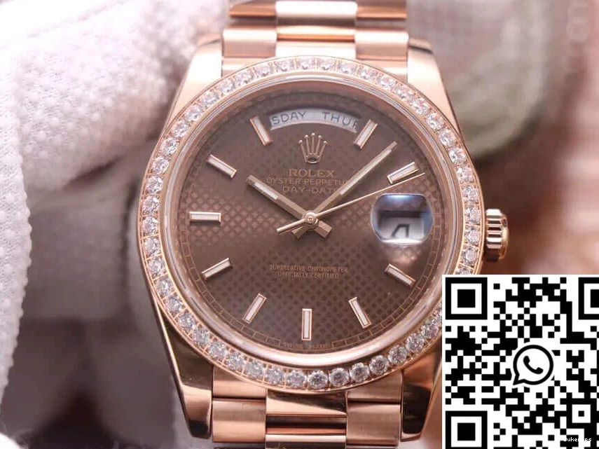 M228345RBR-0005 Chocolate Color Rolex Factory Day-Date Dial EW 0217